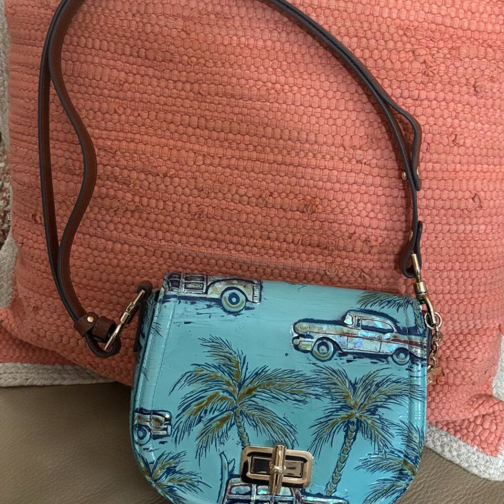 BRAHMIN, Briar Crossbody Leather Bag ~ Copa Cabana Tropic - Picture 3 of 10